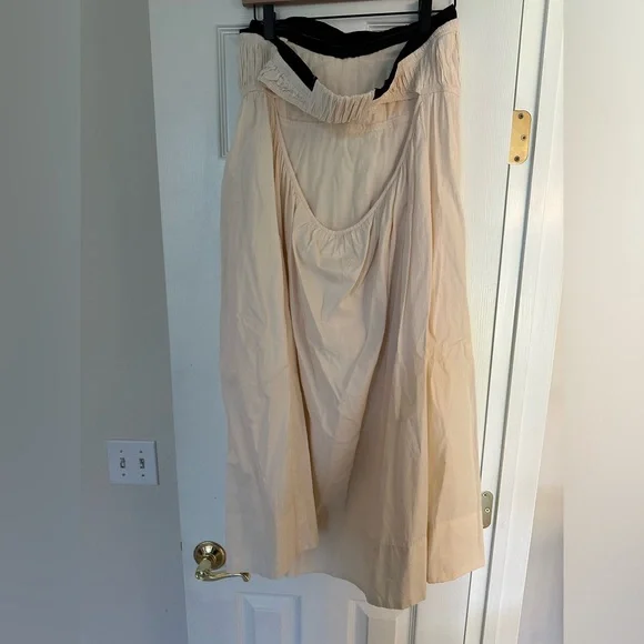 Maeve Strapless Pintuck Open-Back Dress Size L - Picture 7 of 8